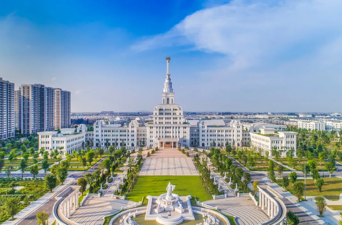 Ảnh minh họa quảng trường và khu học thuật tại khu đô thị Vinhomes