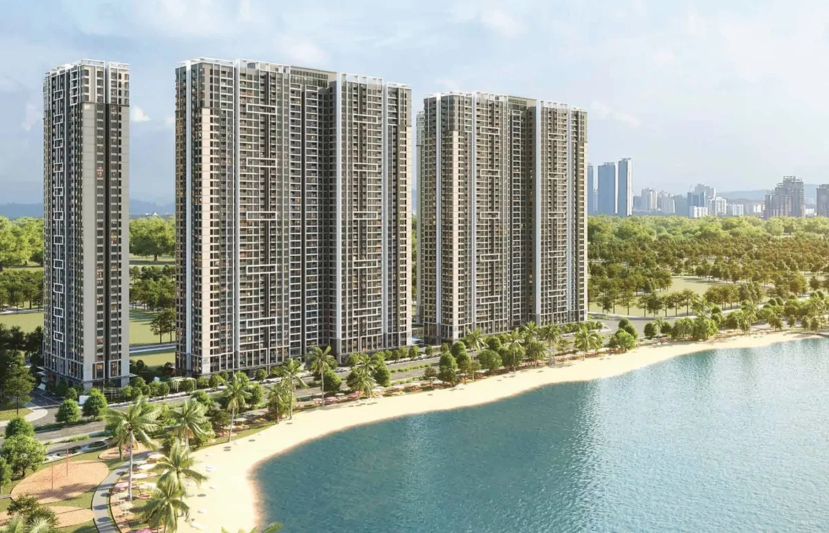 Ảnh minh họa tòa căn hộ ven hồ tại khu đô thị Vinhomes